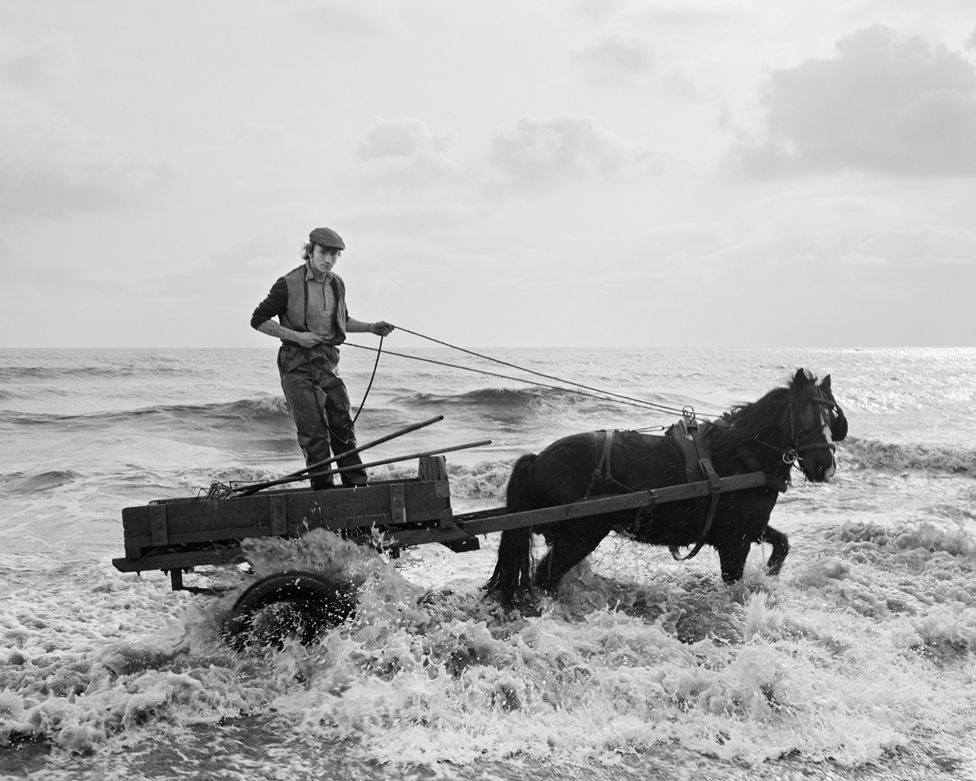 Gordon in the water, Seacoal Beach, Lynemouth,1983