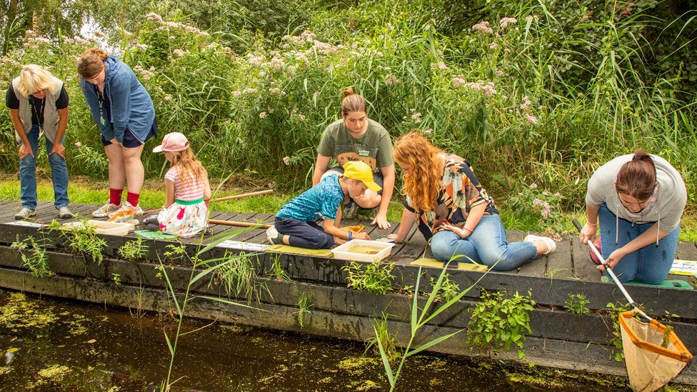 Visitors at Wicken Fen