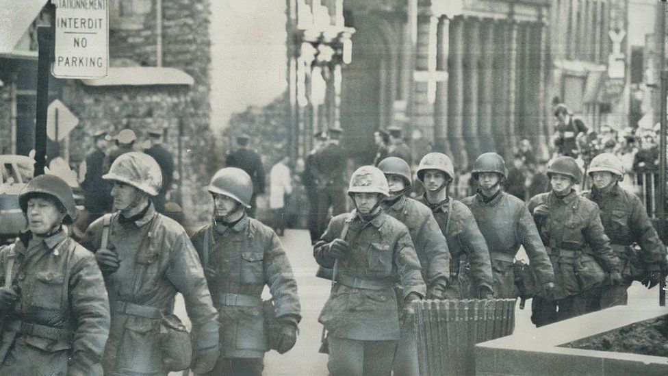 Montreal 1970: Canadian soldiers are sent in as part of the security crackdown against the FLQ militant separatist group