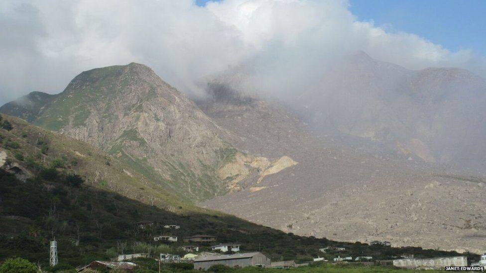 View of Soufriere Hills