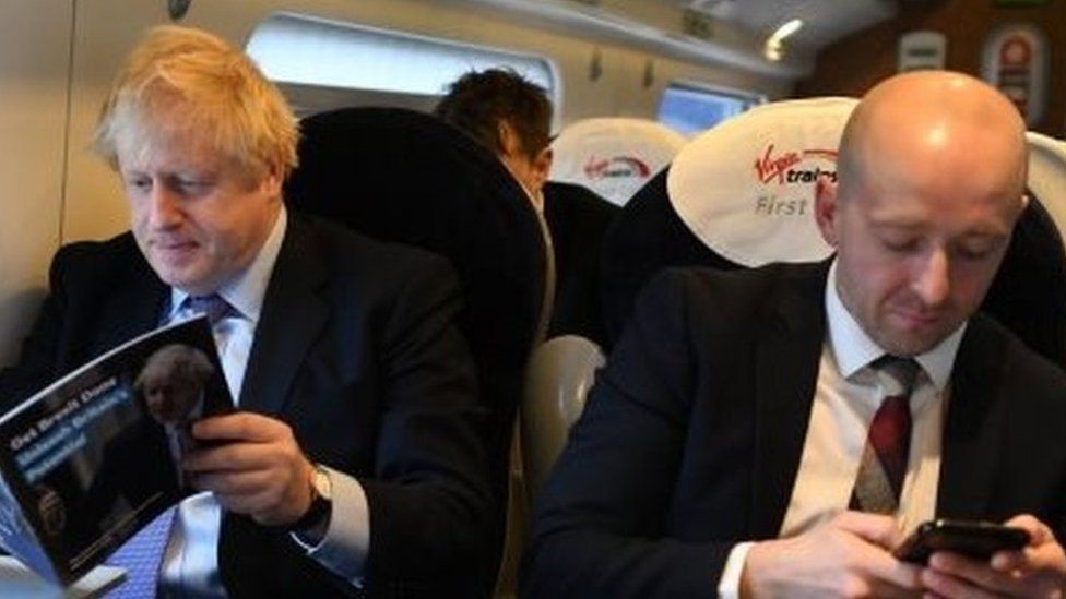 Boris Johnson and Lee Cain