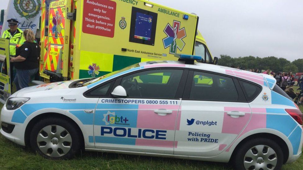 Police car at Pride