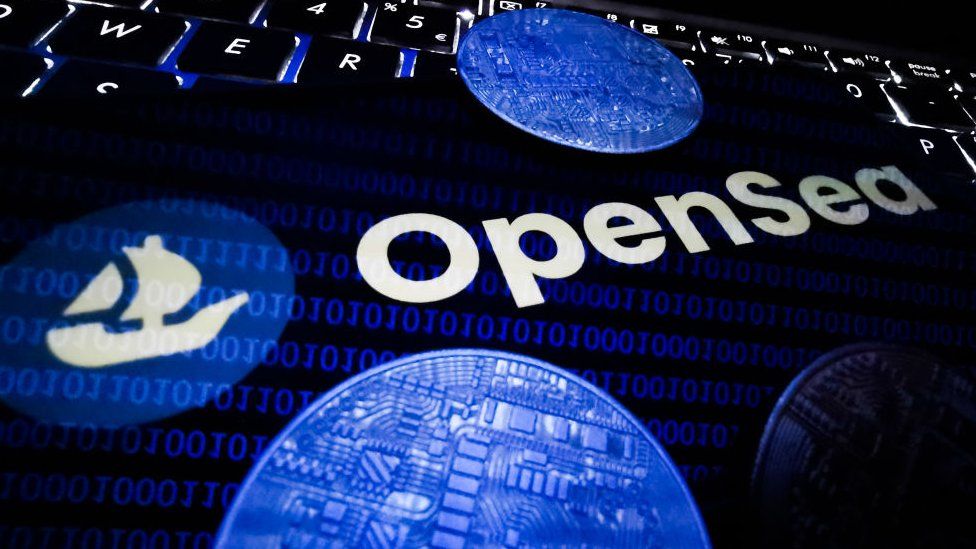 The OpenSea logo