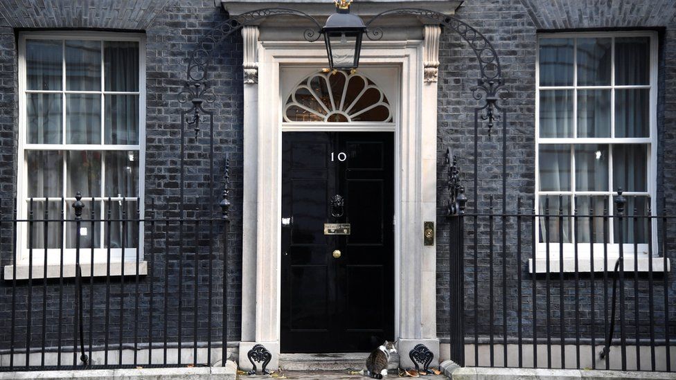 Downing Street door