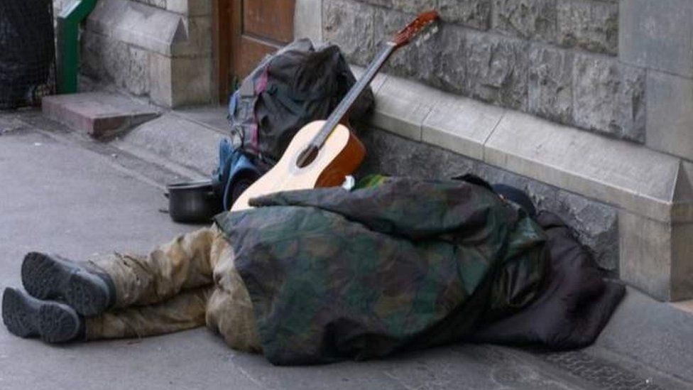 Homeless man