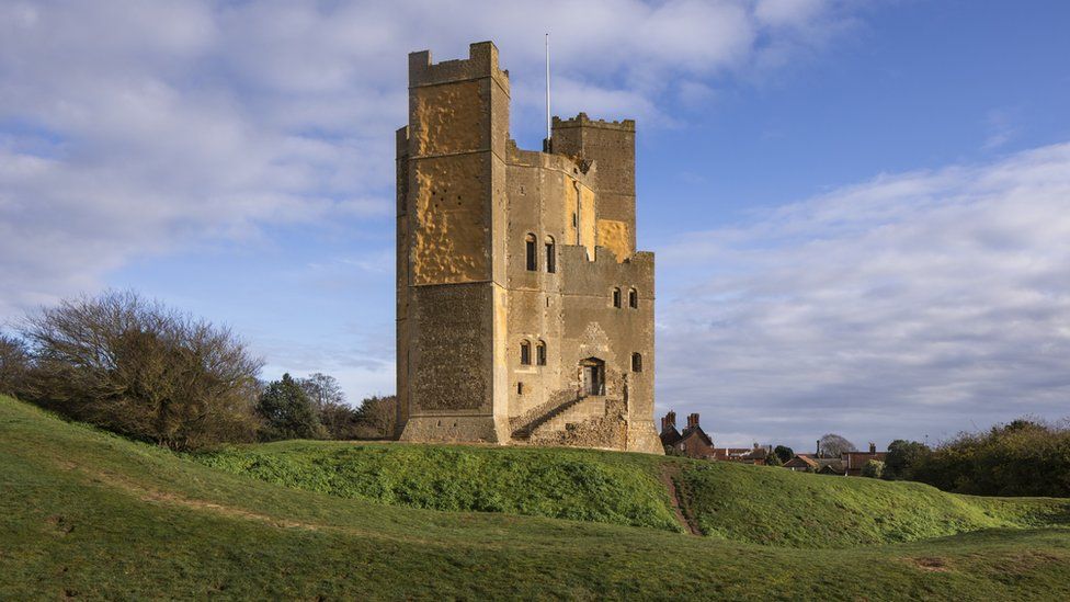 Orford Castle after its restoration work