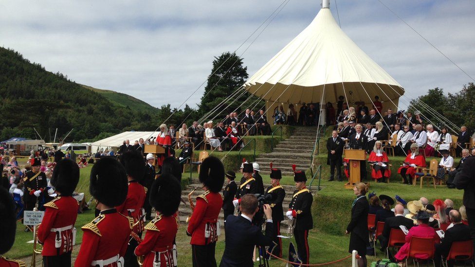 Tynwald Hill during the ceremony