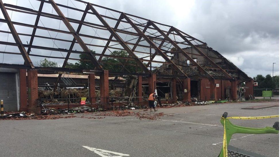 Budgens after the fire