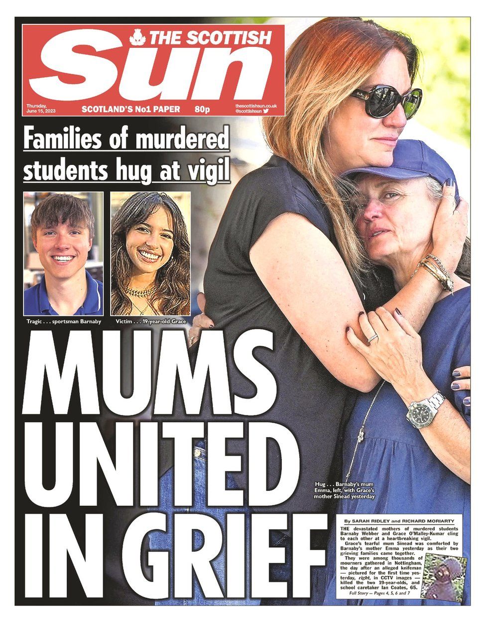 Scotland's Papers: Families 'united In Grief' And Wrong Bin Fines ...