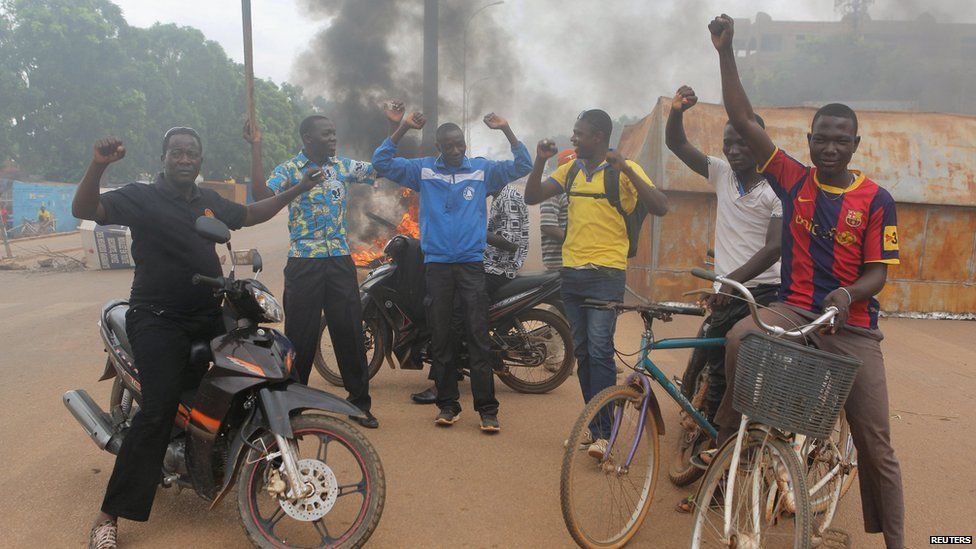 protesters against the coup in ouagadougou
