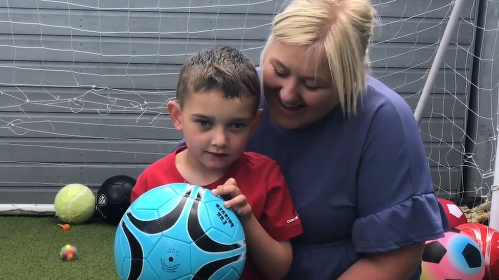 Reggie and his mum Michelle