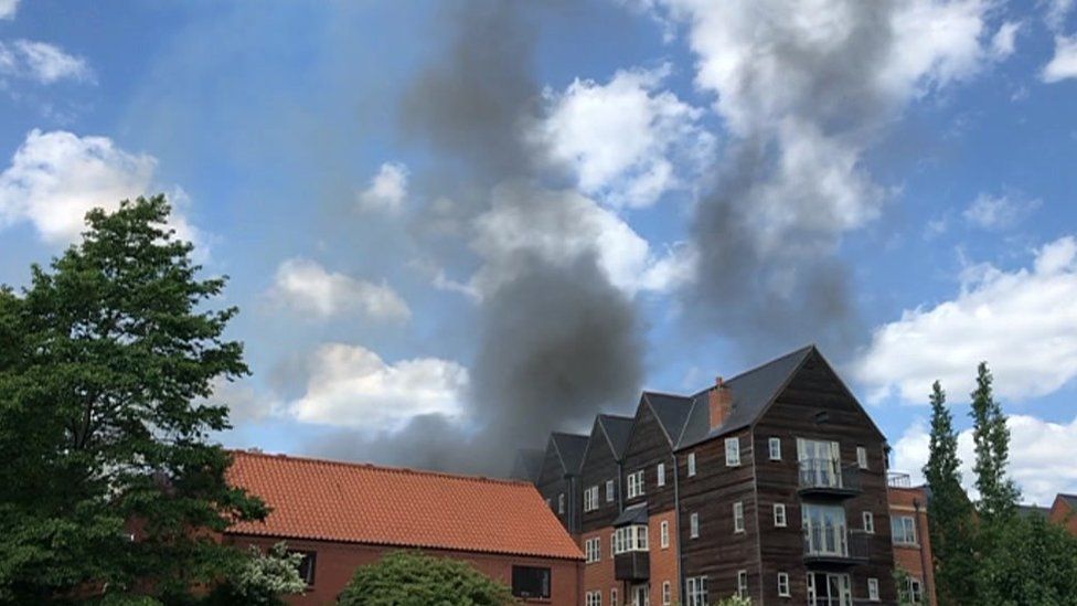 Fire at Fishergate, Norwich