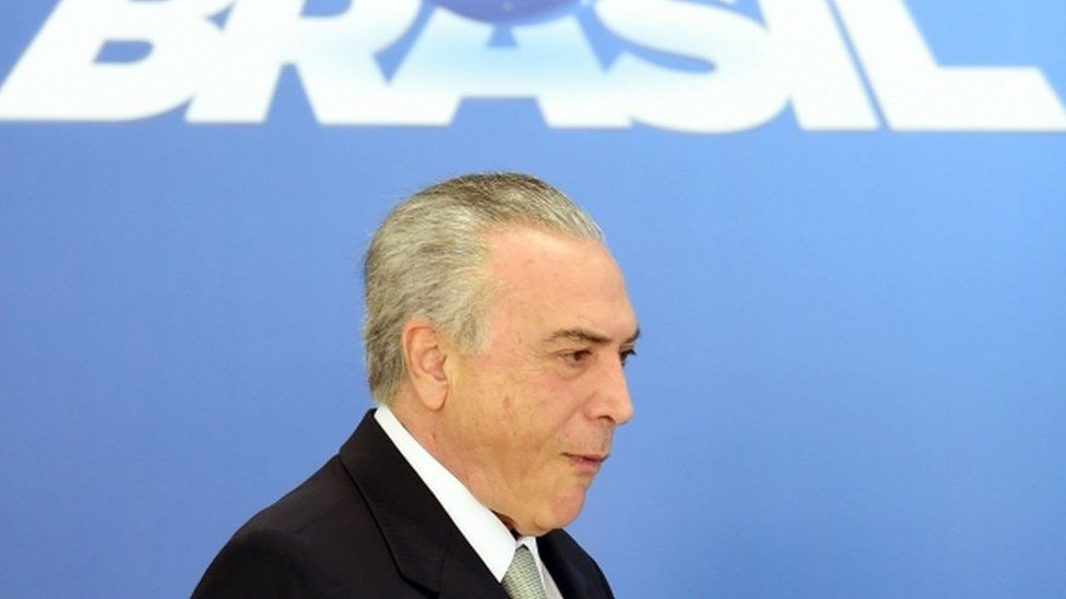 Michel Temer, Brazil's interim president, 16/06/2016
