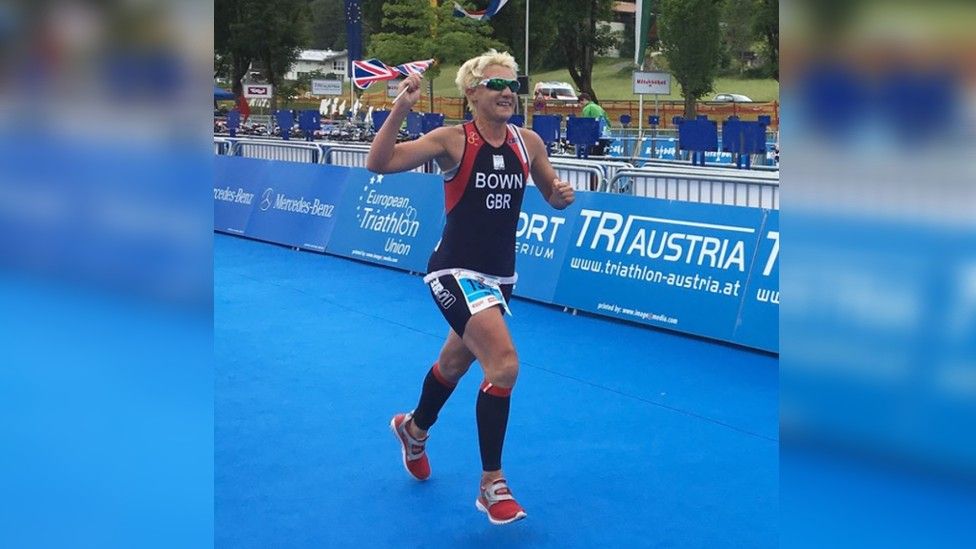 Ms Bown represents Great Britain as a triathlete