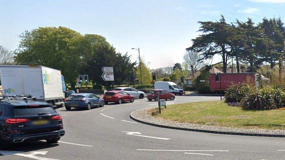 Roundabout on A127 in Southend