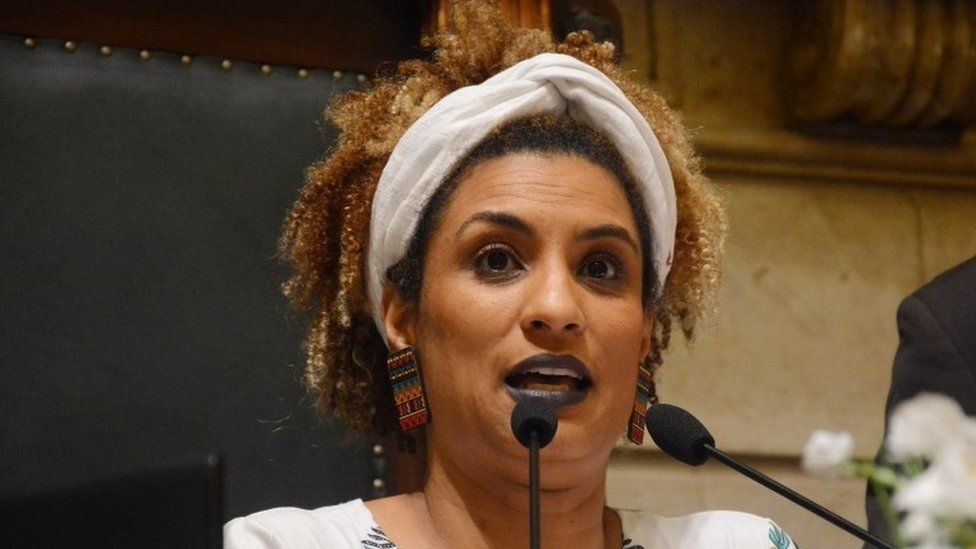 A handout photo made available by CMRJ dated on November 23, 2017 shows Councilwoman Marielle Franco