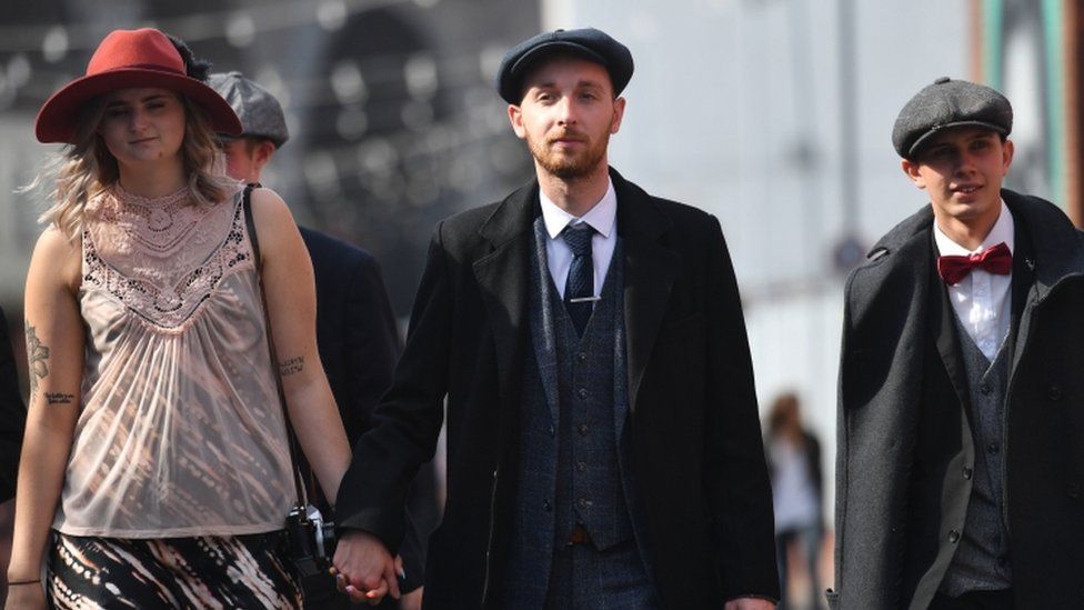 Fans at the Peaky Blinders festival