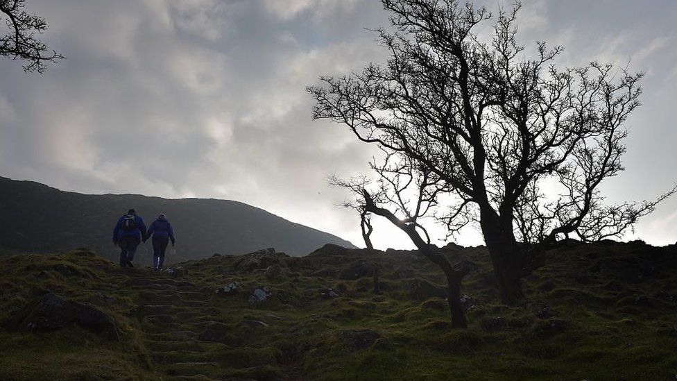 Hikers make an annual pilgrimage to Slemish mountain every St Patrick's Day
