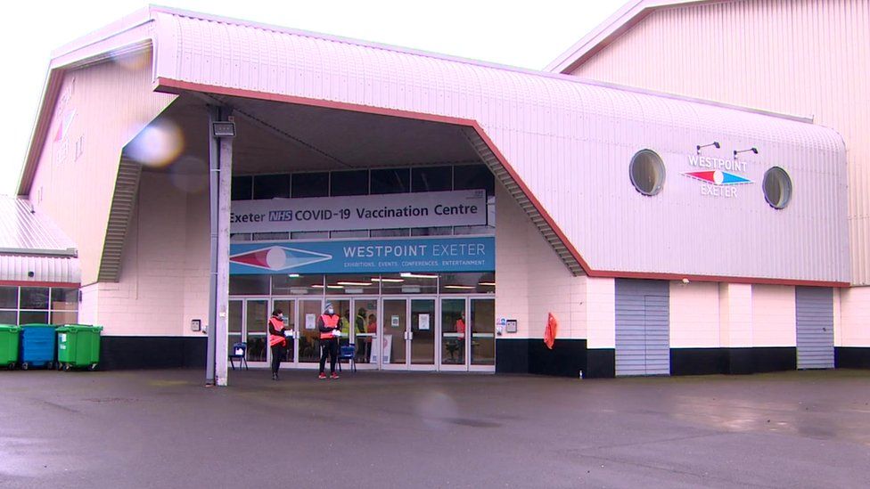 Exeter's Westpoint vaccination centre to move from May BBC News