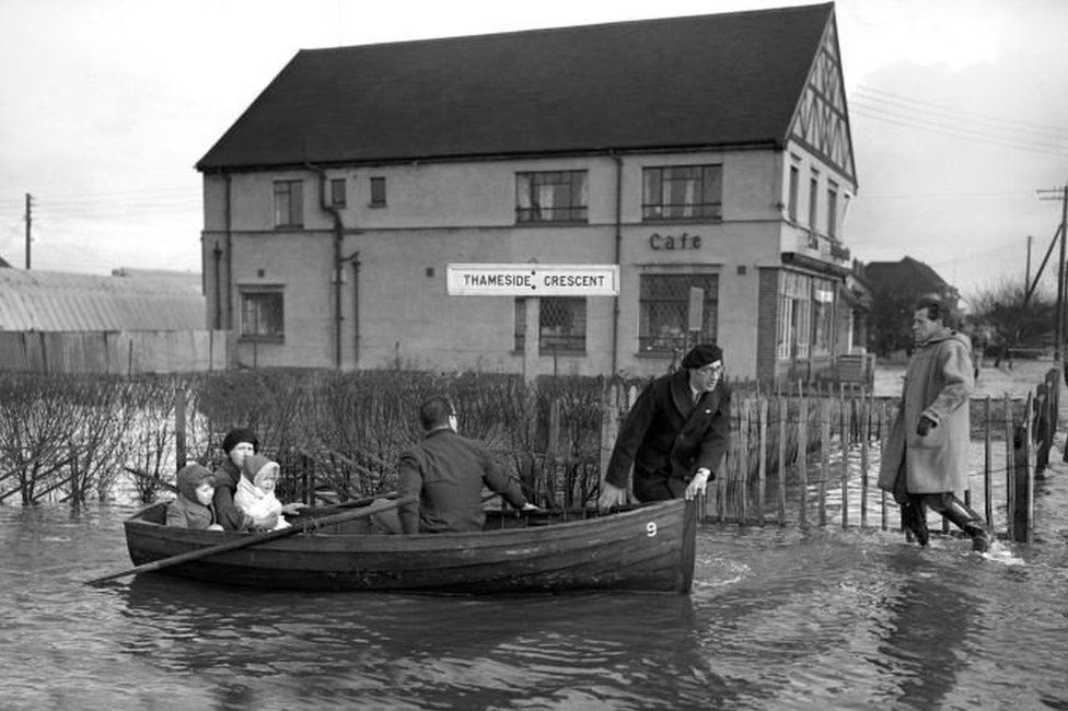 Ray Howard's family in Thameside Crescent in Canvey Island