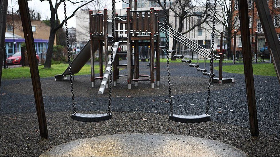 Swings in a playpark