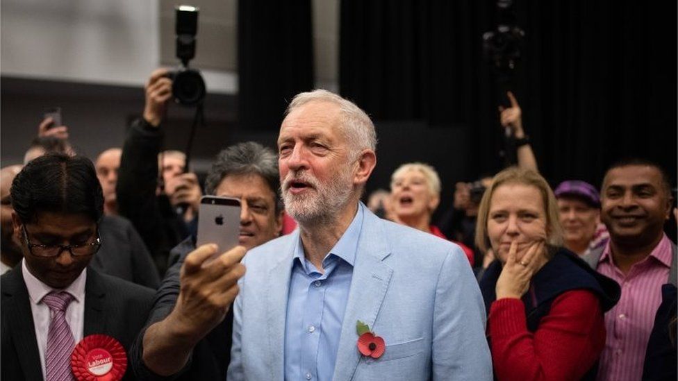 Jeremy Corbyn on the campaign trail in Swindon