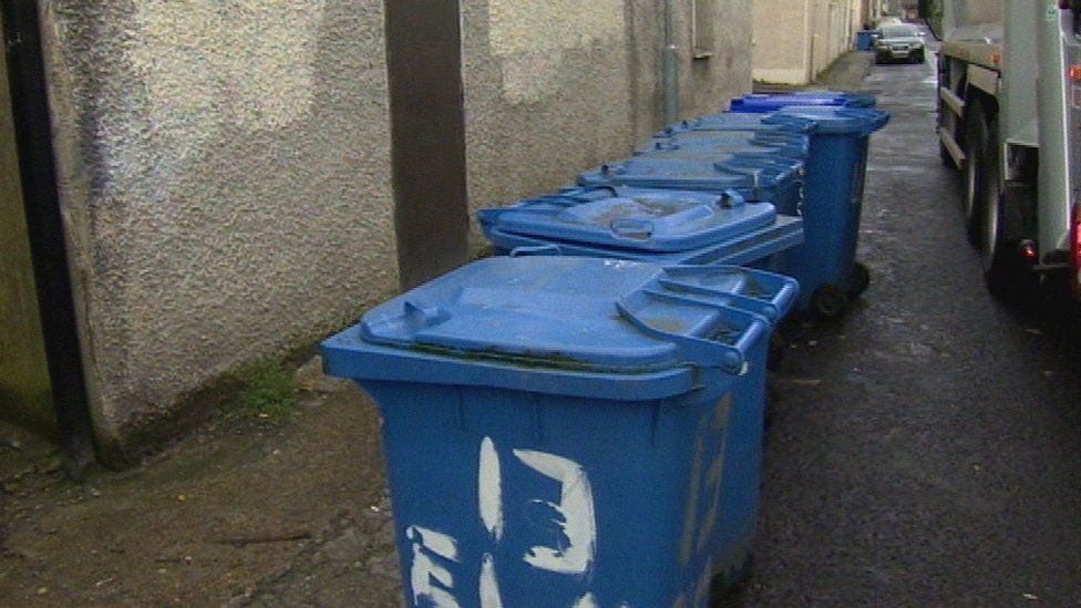 Blue bins