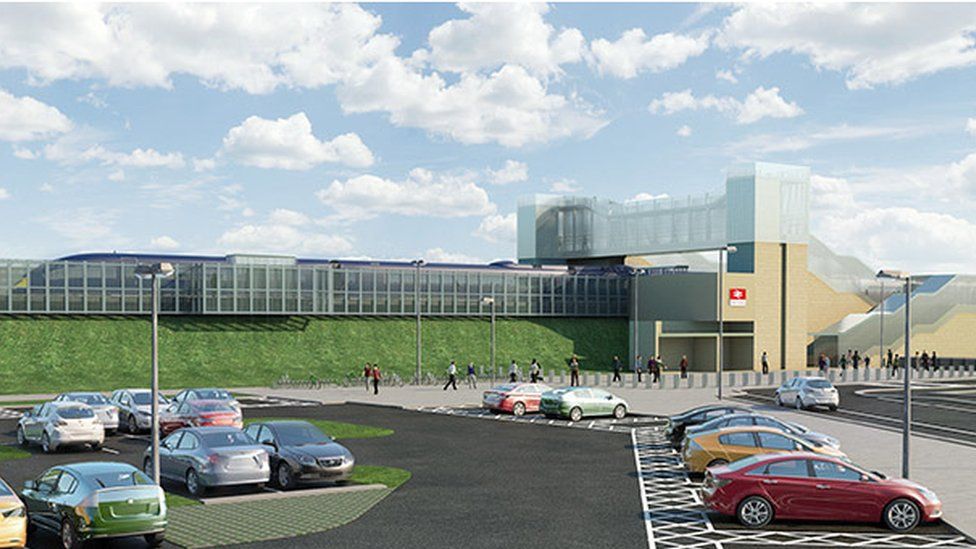 Thanet Parkway station - artist's impression