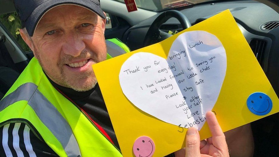 People showed their appreciation with thank you cards