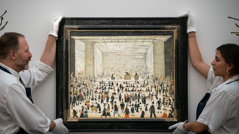 The Auction by L.S. Lowry