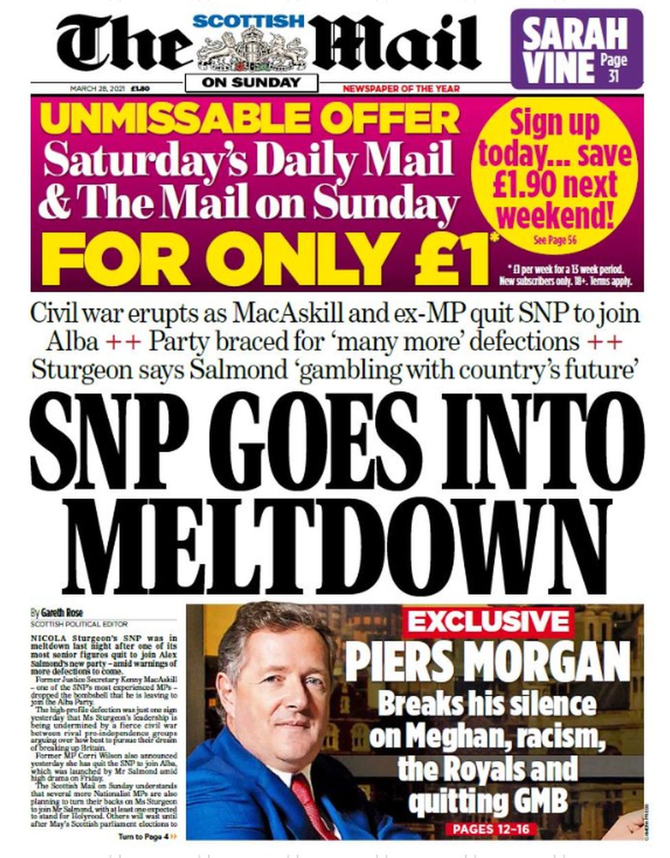 Scottish Mail on Sunday