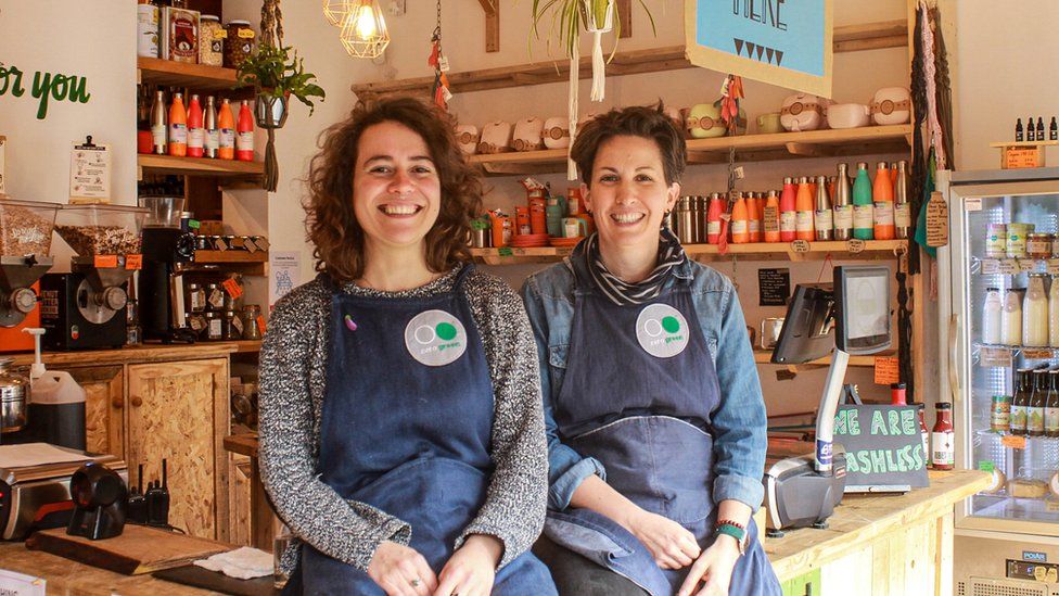 Zero Green store owners Lidia Rueda Losada and Stacey Fordham