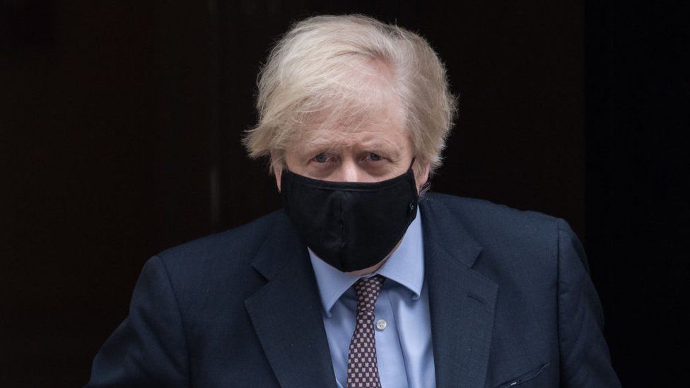Prime Minister Boris Johnson at Downing Street