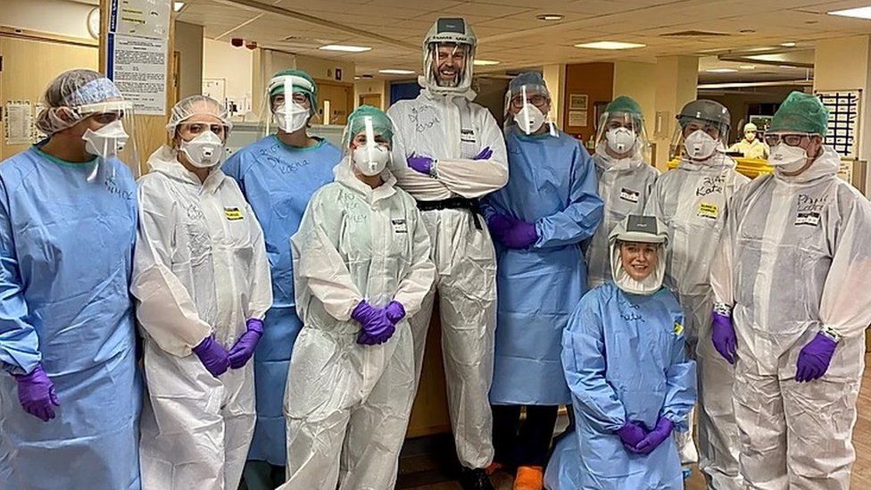 Medical staff at James Cook University Hospital