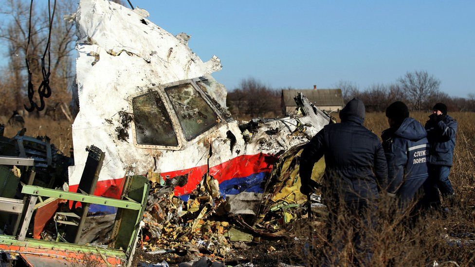 Debris from MH17 in Ukraine
