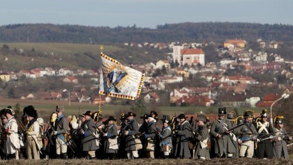 In pictures Battle of Austerlitz reenacted BBC News