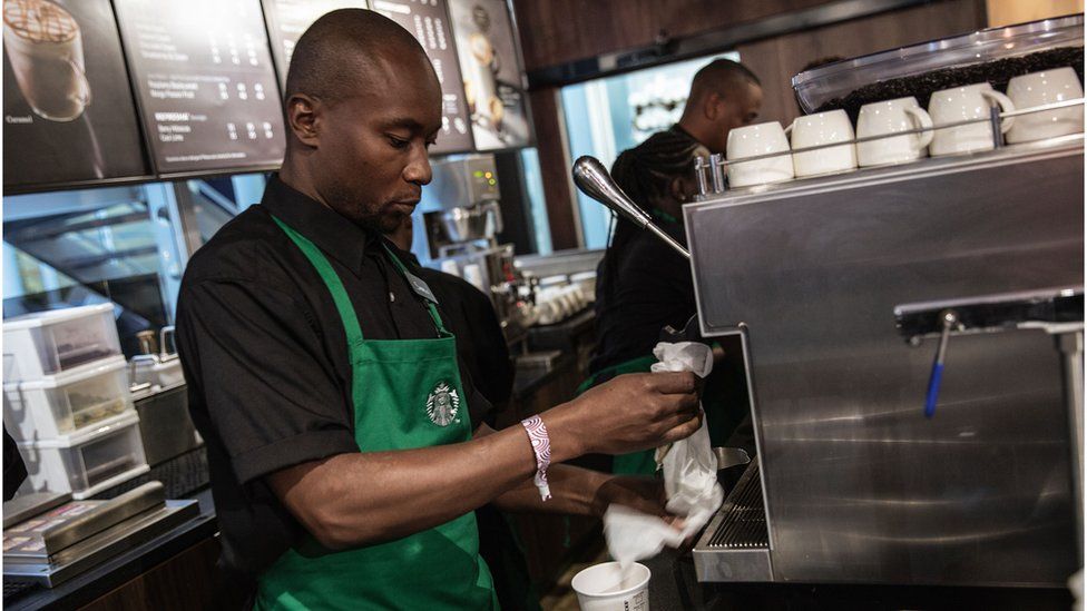 Starbucks to raise US workers' salaries BBC News