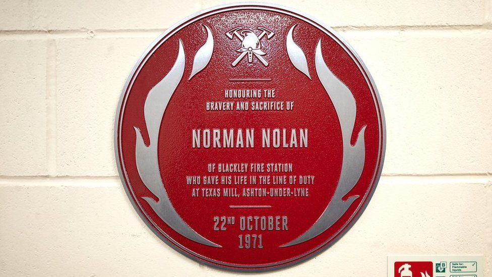 Commemorative plaque for Norman Nolan