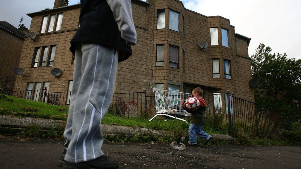 Children in deprived part of Glasgow