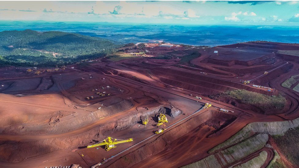 Brazilian company Vale operates huge mines in the Amazon