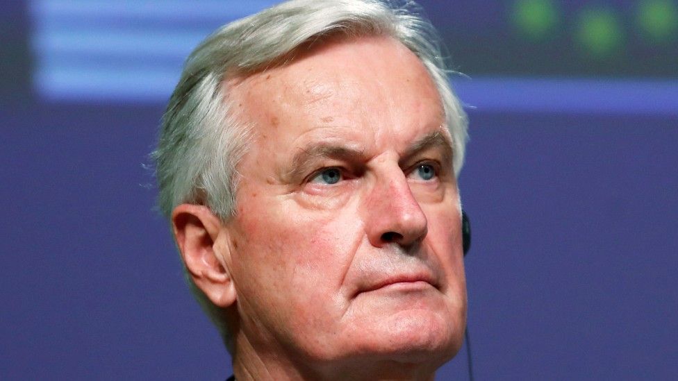 Michel Barnier has blamed the UK for the problems now faced by musicians and crews