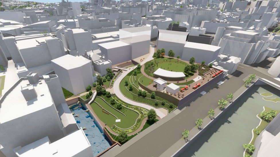 CGI of the proposed Castelgate site
