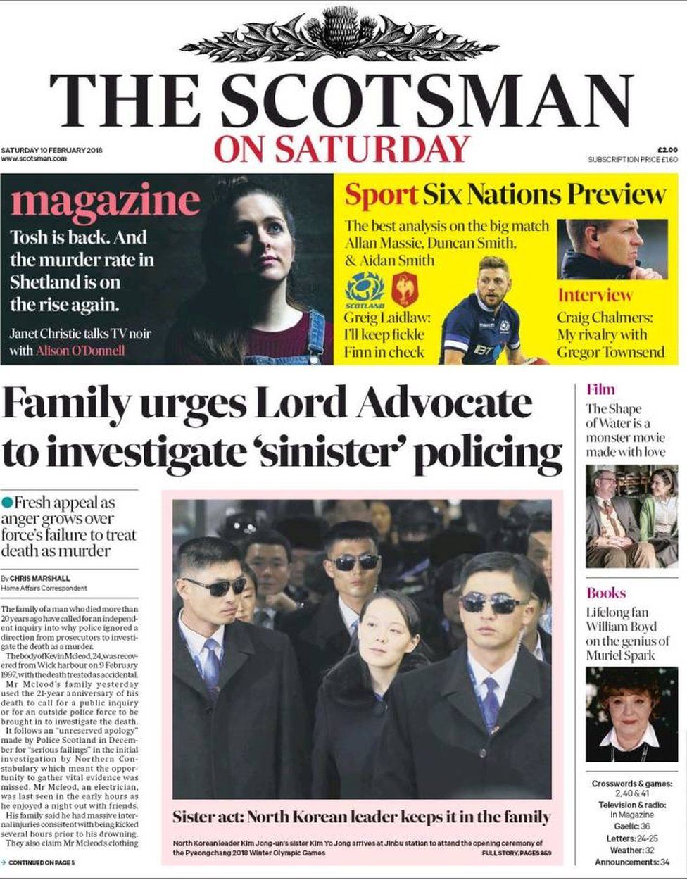 The papers Questions over death probe BBC News