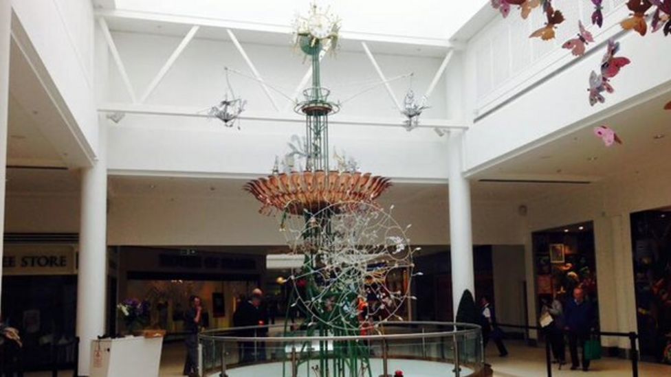 Nottingham's Emett Clock returns to Victoria Centre BBC News