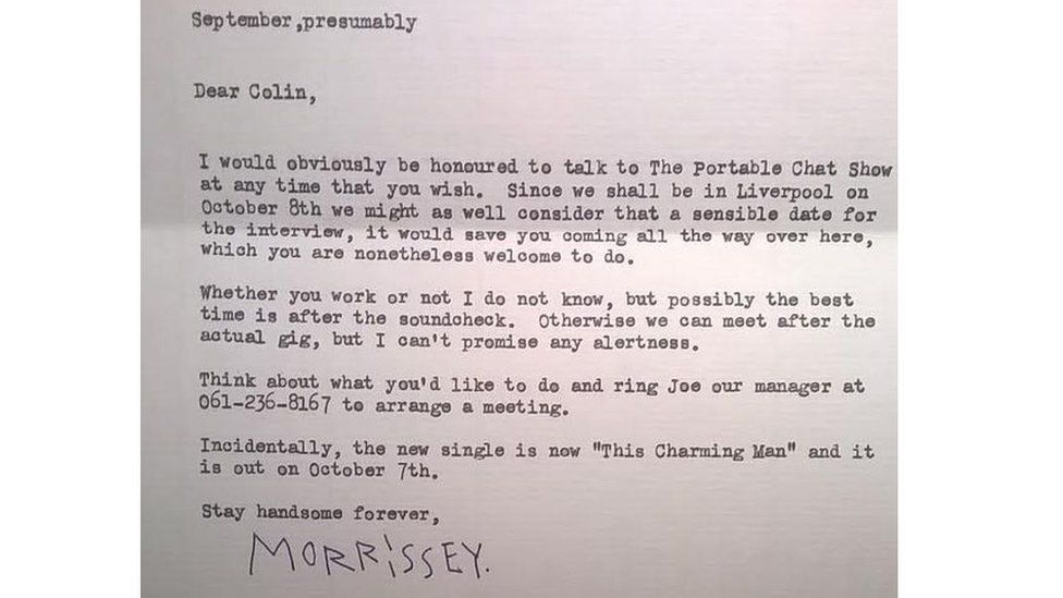 Morrissey letter