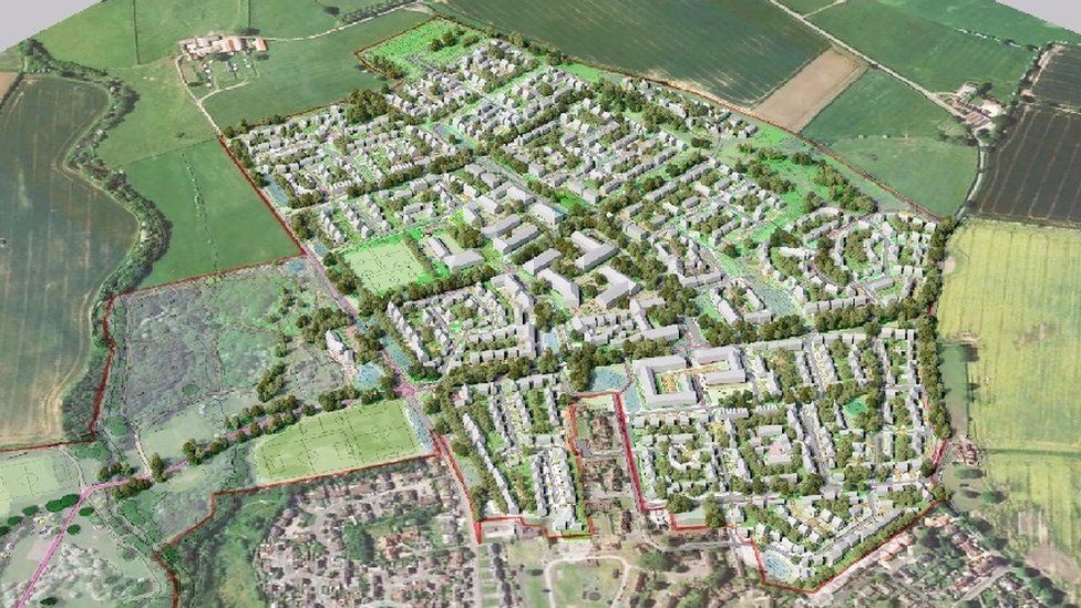 Outline plans for 1,300 home development at Clotherholme, Ripon