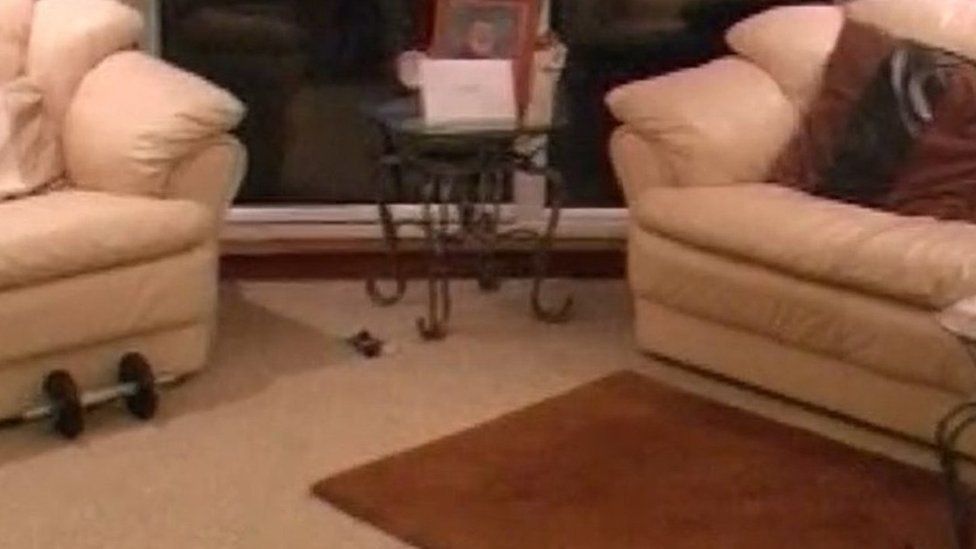 Dumbbell in Colin Marr's living room