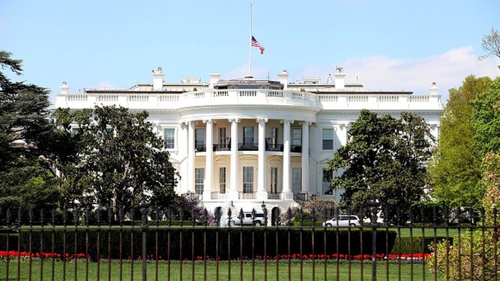 The White House south facade, in Washington, DC