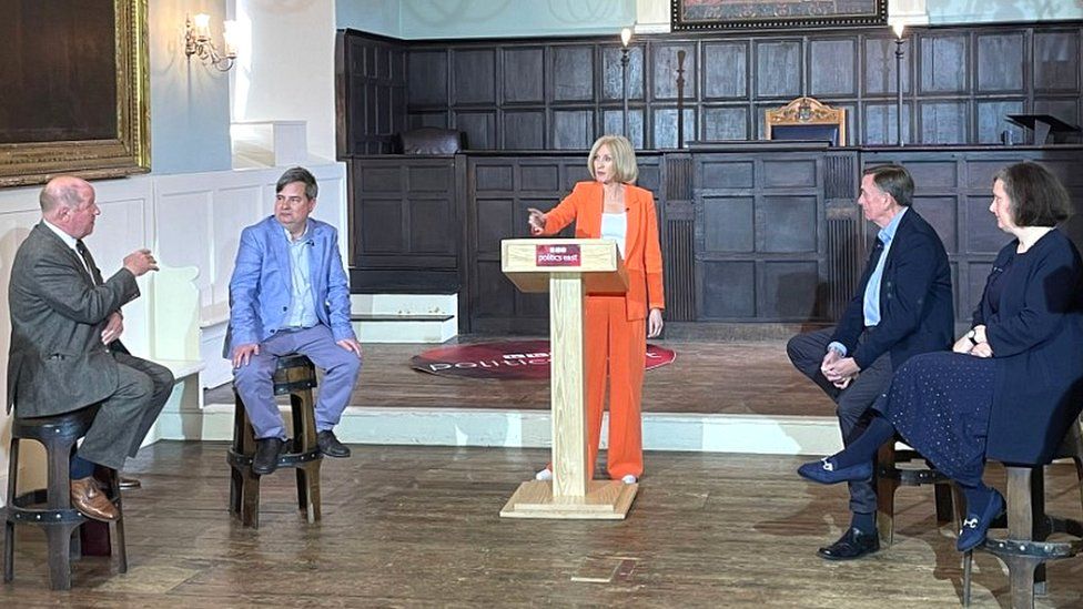 The debate in Bury St Edmund's Guildhall