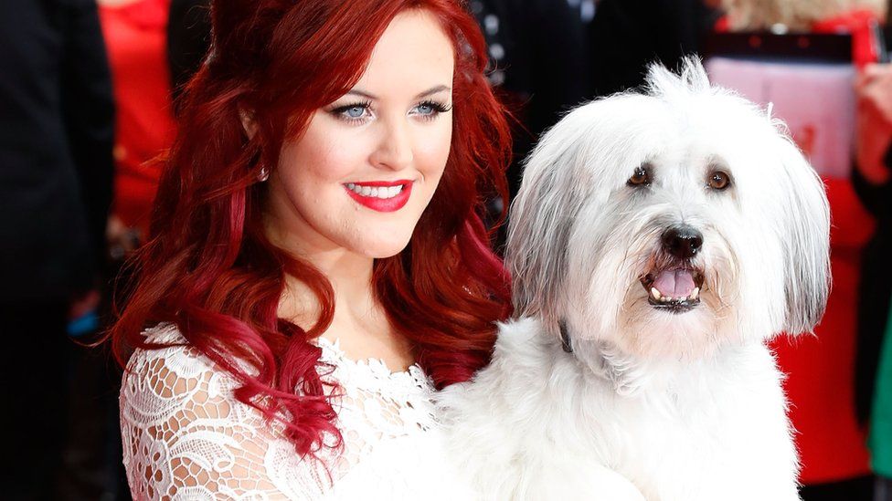Pudsey the dog with owner Ashleigh Butler